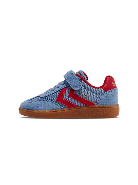 7878-FADED DENIM/CRIMSON